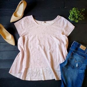 Free People Pink Blouse